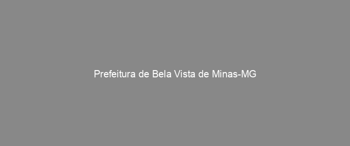 Provas Anteriores Prefeitura de Bela Vista de Minas-MG